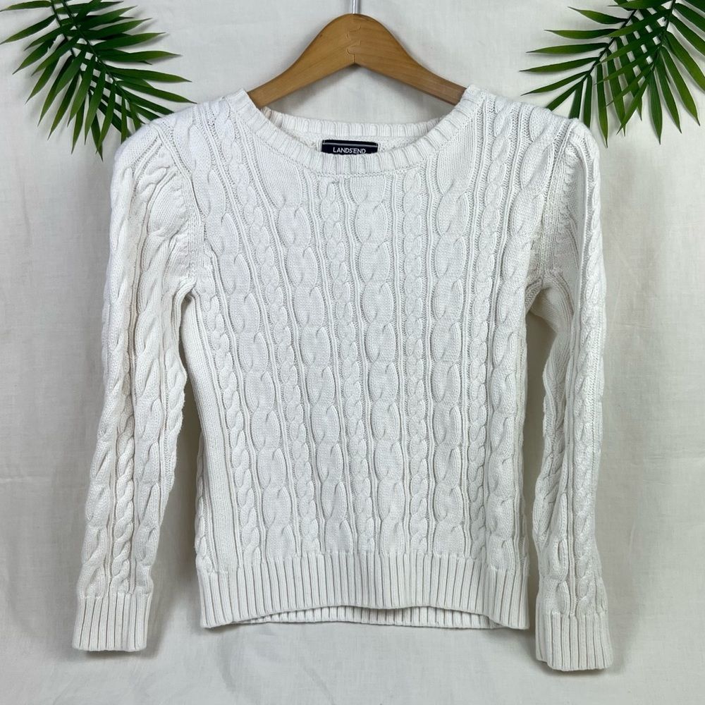 ⛵️ Lands End Drifter Cable Knit Sweater ⛵️